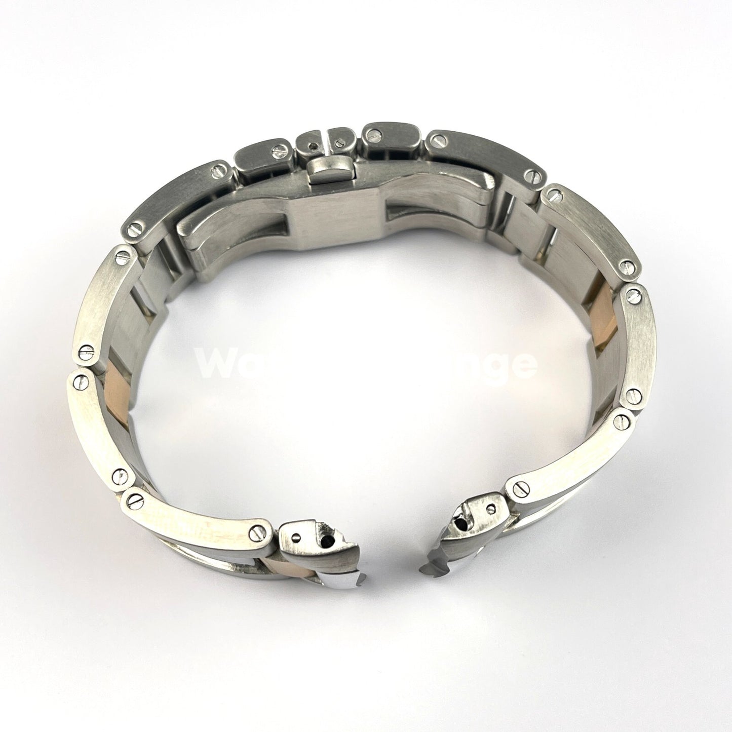 23mm Silver Rose Gold Stainless Steel Watch Band Strap Cartier Calibre W7100015