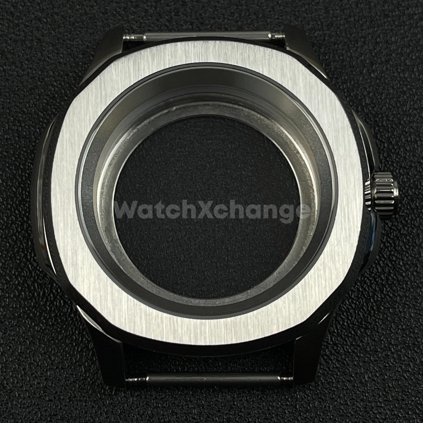 42mm Silver Stainless Steel Watch Case For NH35 NH36