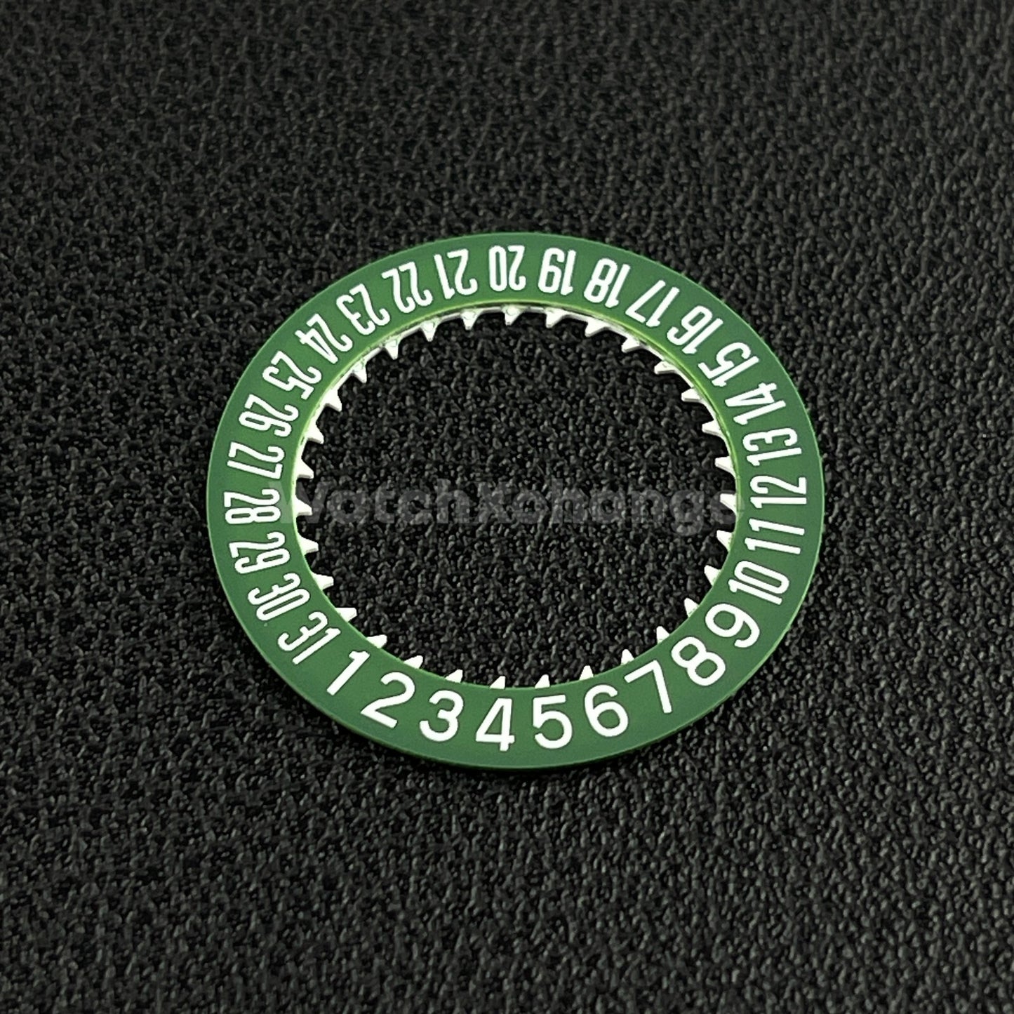 Green White Date Disk Wheel for NH36 NH35 Movement Date at 6 o'clock Position