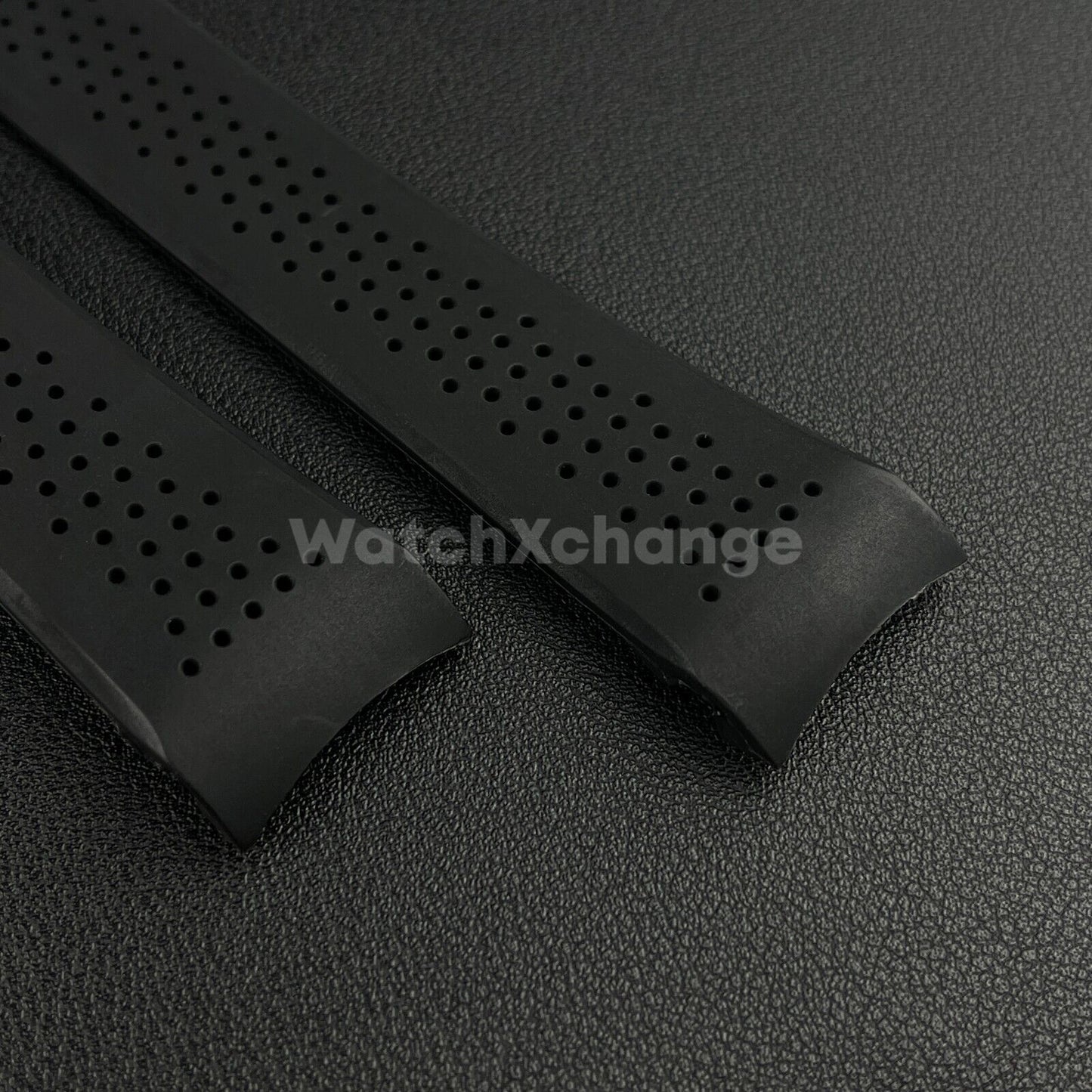 Rubber Silicone Watch Strap Band Mens Breathable Waterproof 24mm Fit TAG Heuer