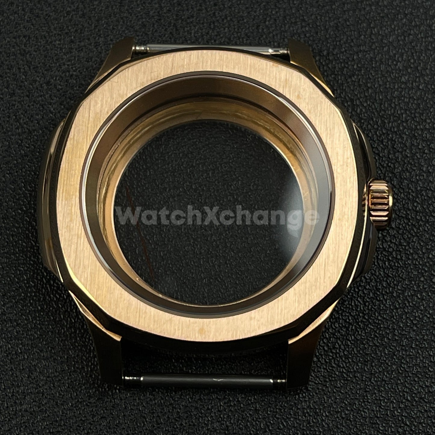 42mm Rose Gold Stainless Steel Watch Case For NH35 NH36