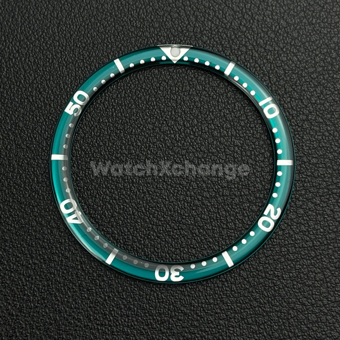 Teal & Silver 38mm Flat Resin Bezel Insert For Divers Watch Seiko Mod SKX SRPD