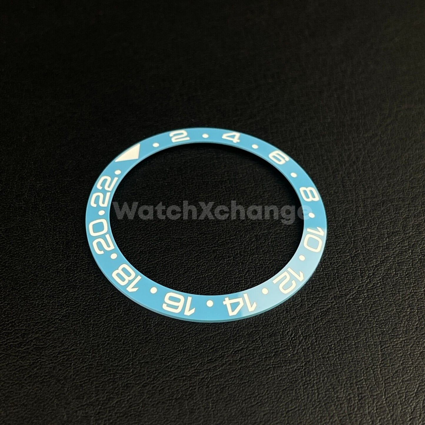 38mm Ceramic Bezel insert Light Sky Blue & White For Rolex Seiko SKX SRPD