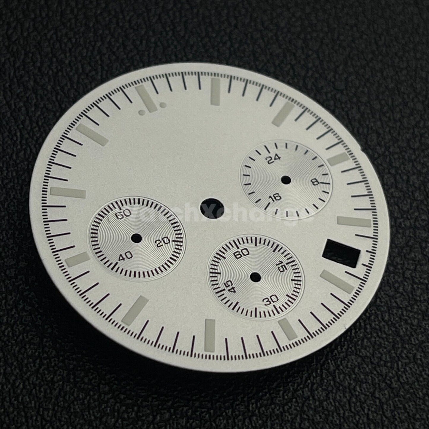 Silver 31.5mm Modified Watch Dial Accessory for VK63 Quartz Movement
