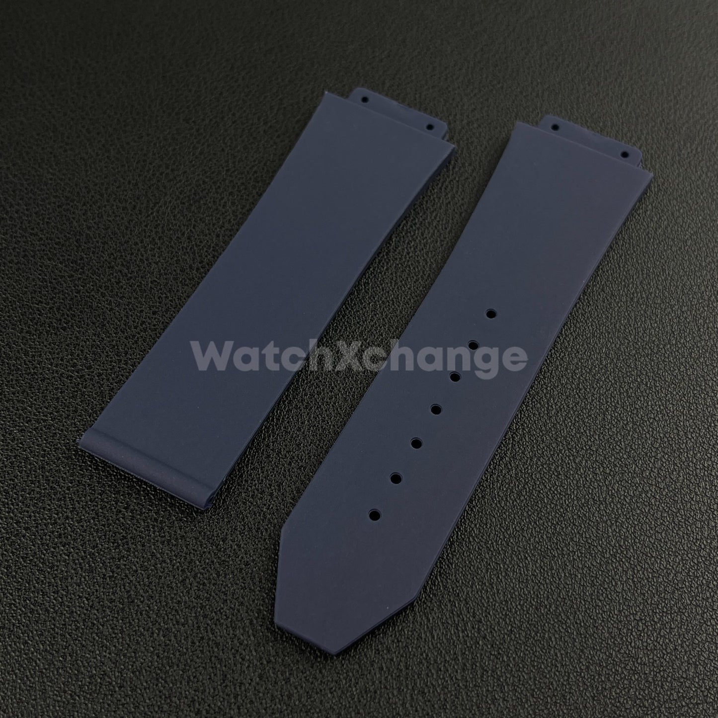 Blue Rubber Silicone Watch Strap Waterproof Band 26*19mm Fit HUBLOT BIG BANG