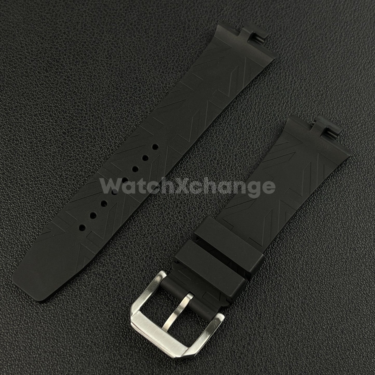 Black Rubber Watch Strap For Citizen Tsuyosa NJ0150 NJ0151ME NJ01510158 9mm
