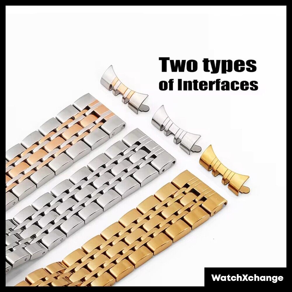 20mm Stainless Steel Watch Band Strap For Tissot 1853 T41 Bracelet Silver & Gold