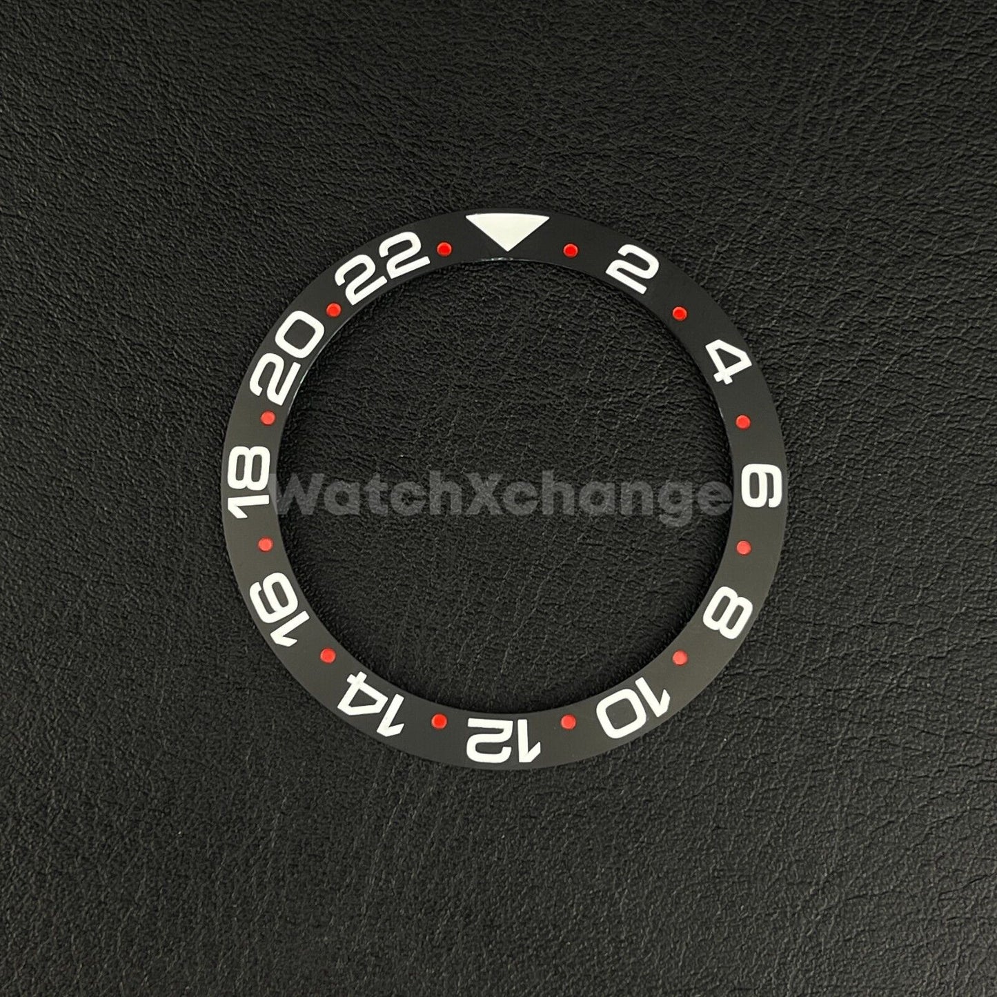 38mm Ceramic Bezel insert Black White & Red For Rolex Seiko SKX SRPD