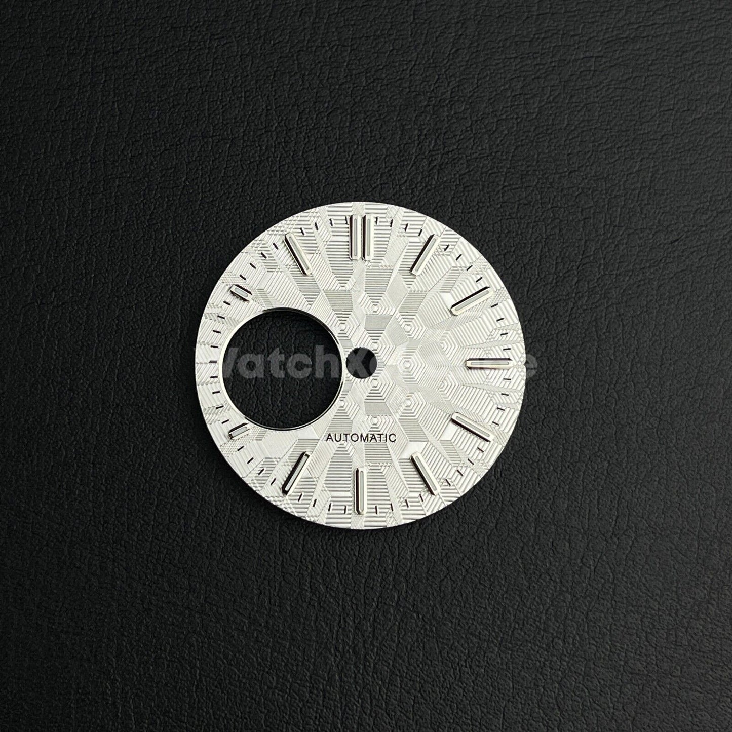 28.5mm White Watch Dial Face Green Luminous For Seiko NH38 Movement