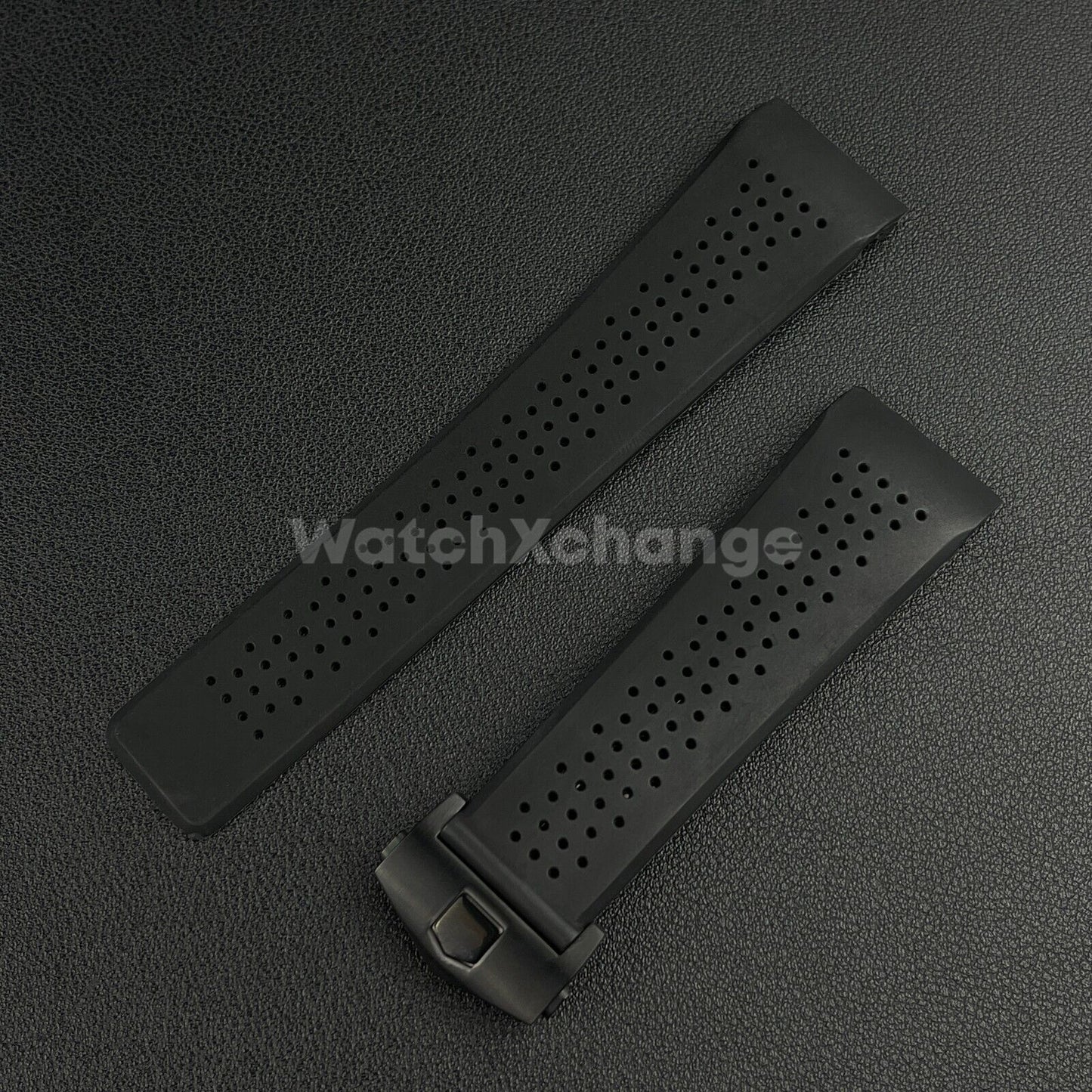 Rubber Silicone Watch Strap Band Mens Breathable Waterproof 24mm Fit TAG Heuer