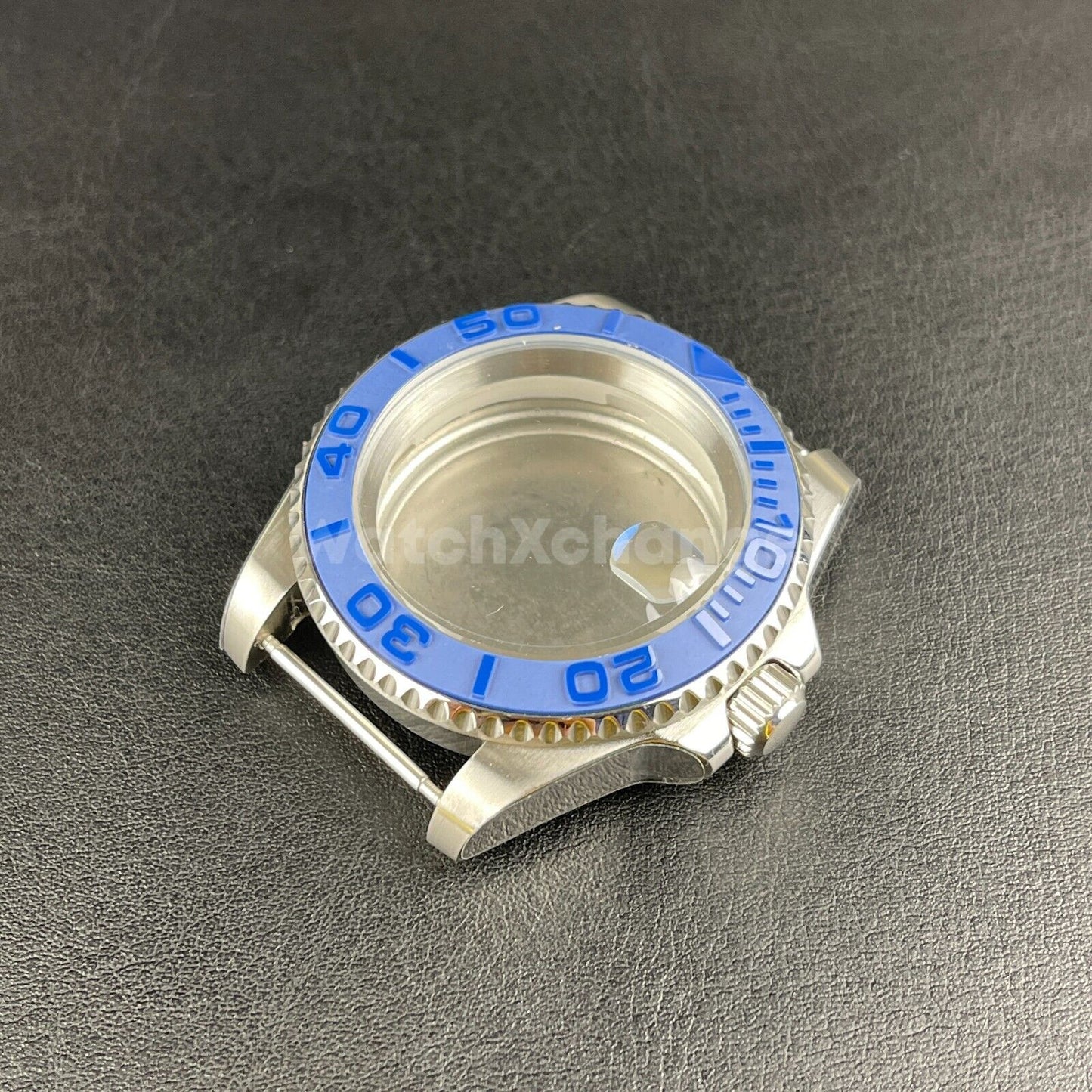 Diver 40mm SUB Watch Case fit NH35A NH36 10ATM Silver Colour Solid Back Sapphire