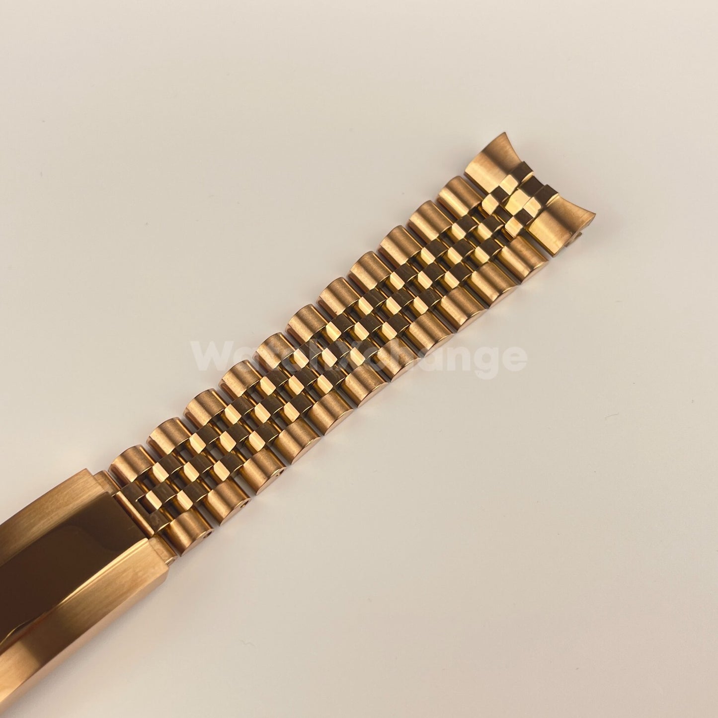 20mm Rose Gold Jubilee Strap Watchband Bracelet For Rolex Sub GMT