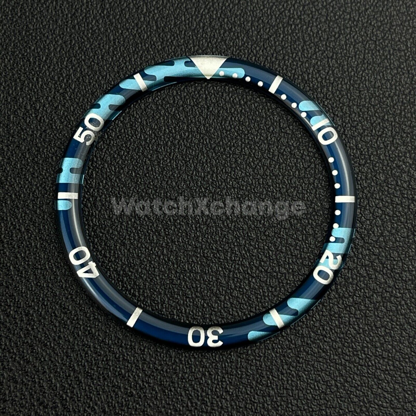 Blue 38mm Flat Resin Bezel Insert For Divers Watch Seiko Mod SKX SRPD