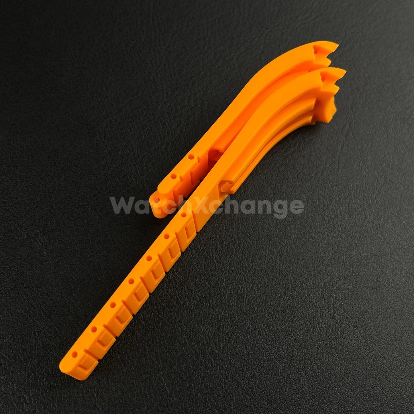 Orange 21mm 22mm Curved Rubber Strap for Rolex DAYTONA SUBMARINER Yacht-Master