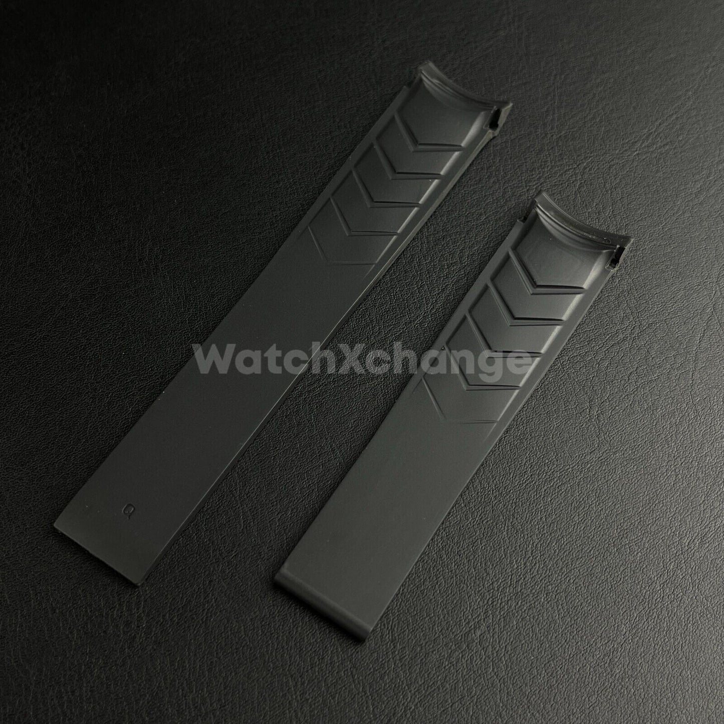 Black Silicone Watch Strap For TAG HEUER CARRERA AQUARACER Rubber 20mm 22mm Band