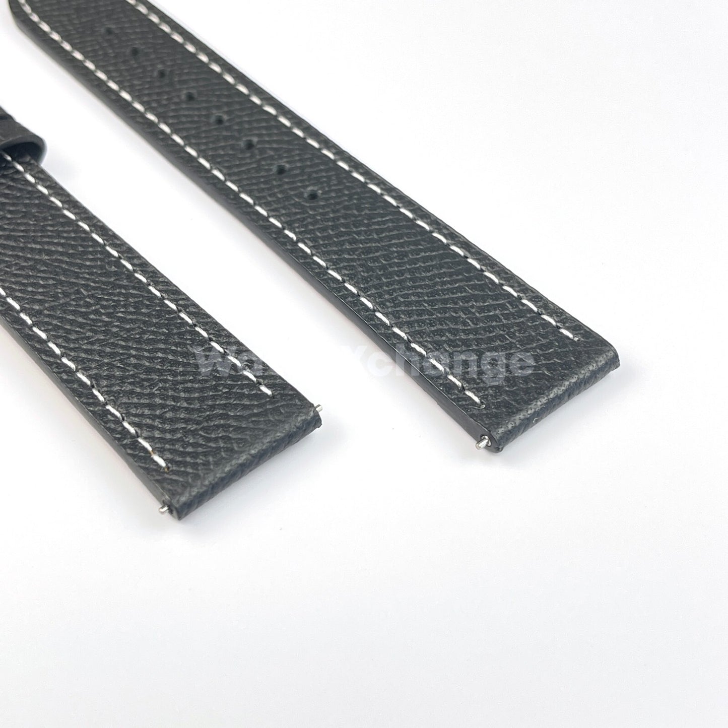 Black Universal Quick Release Genuine Leather Watch Strap Band 18mm 20mm 22mm