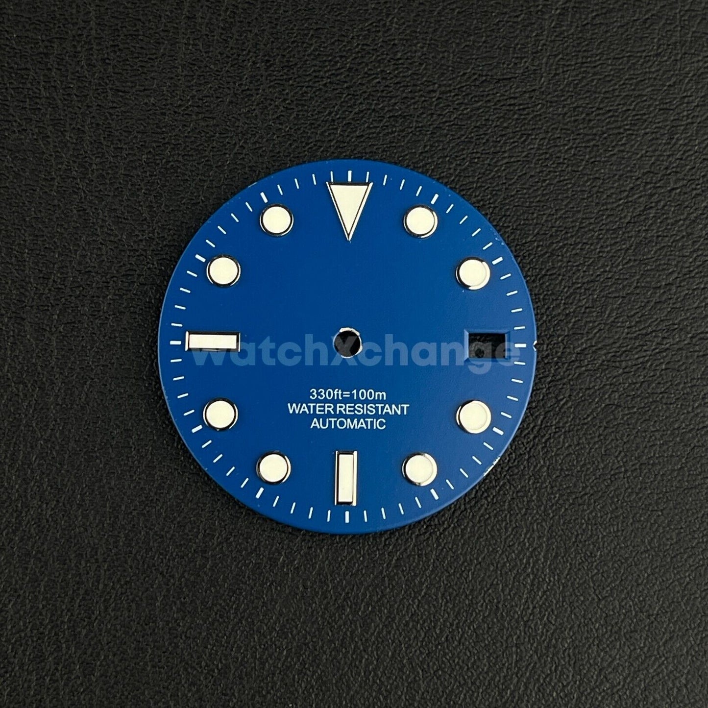 Defective 28.5mm Blue Watch Dial for SEIKO NH35 NH36 Watch Movement Parts