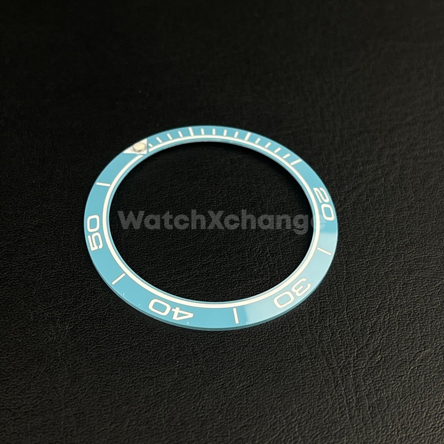 38mm Ceramic Bezel insert Light Sky Blue & White For Rolex Seiko SKX SRPD