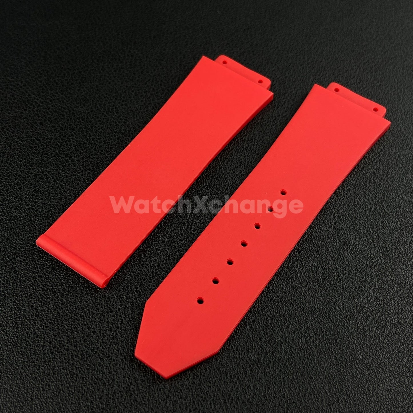 Red Rubber Silicone Watch Strap Waterproof Band 26*19mm Fit HUBLOT BIG BANG