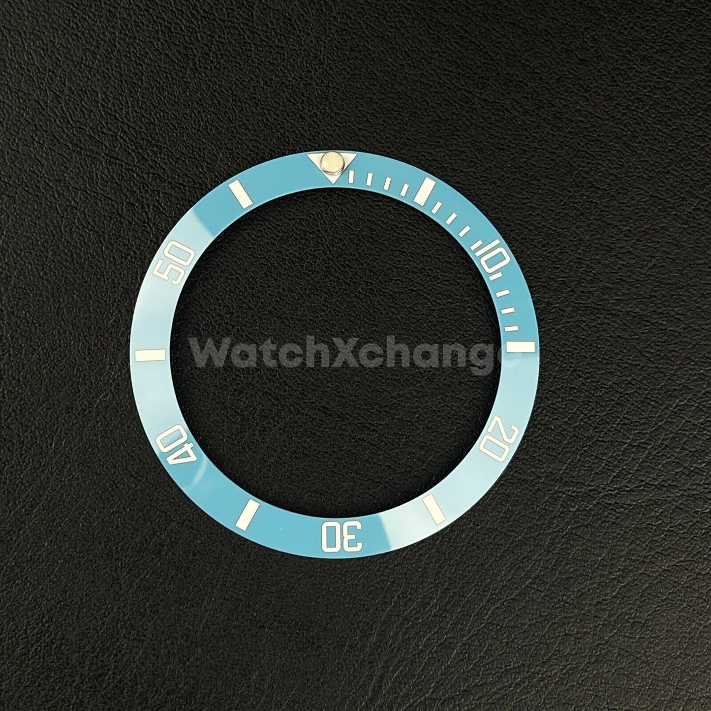 38mm Ceramic Bezel insert Light Sky Blue & White For Rolex Seiko SKX SRPD
