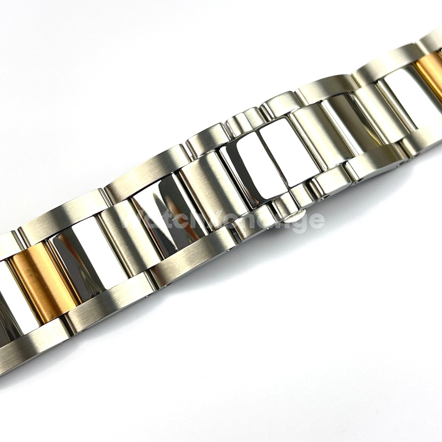 23mm Silver Rose Gold Stainless Steel Watch Band Strap Cartier Calibre W7100015