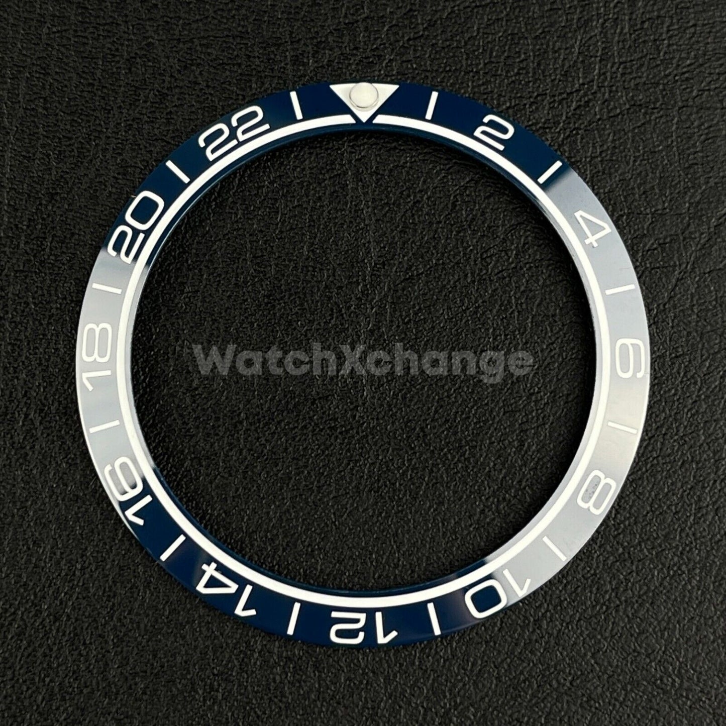 Blue Ceramic Bezel Insert 38mm GMT For Rolex Seiko SKX007 SKX009 SRPD Sloped