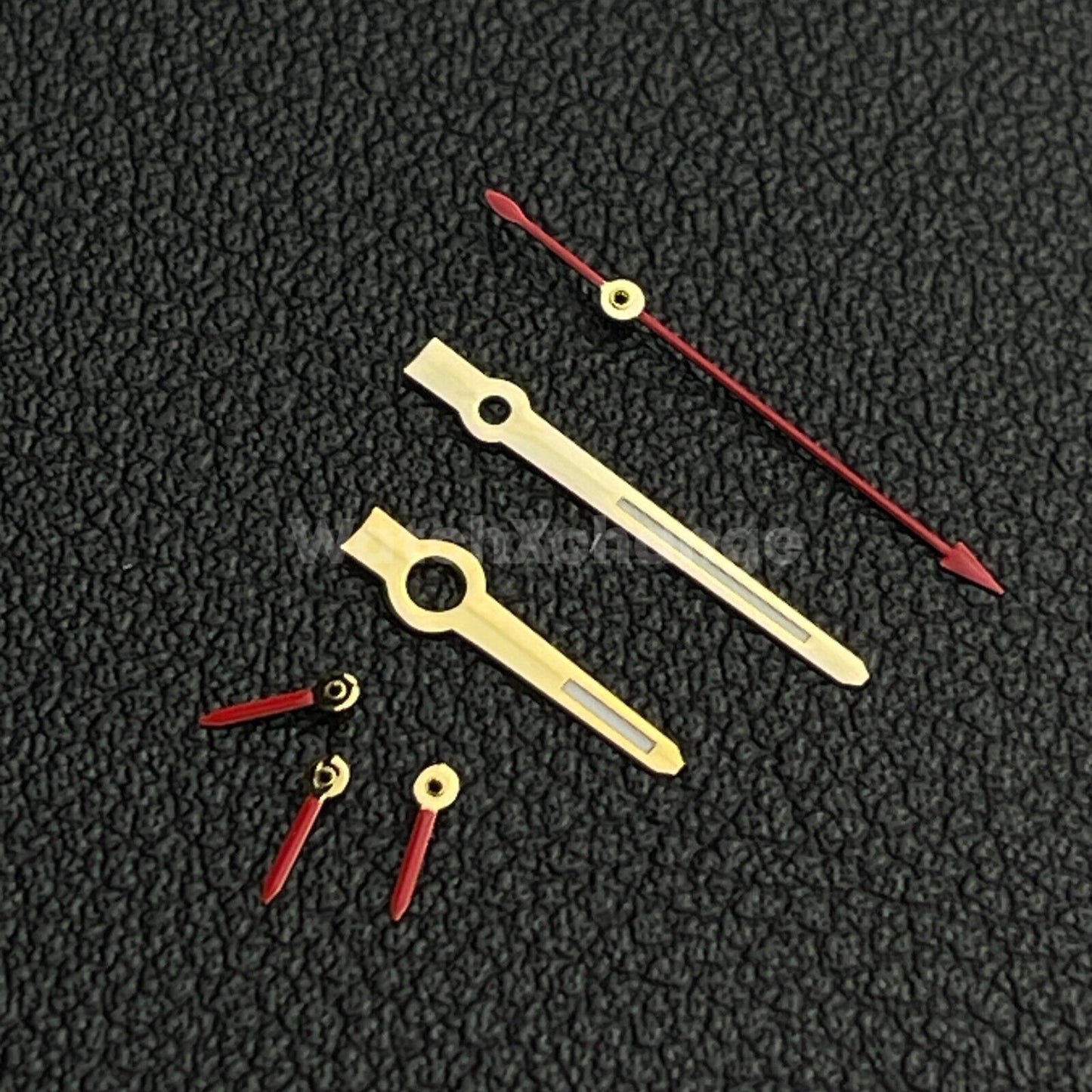Gold & Red Watch Hands Green Luminous 6 Watch Hands for Japan VK63 Movement