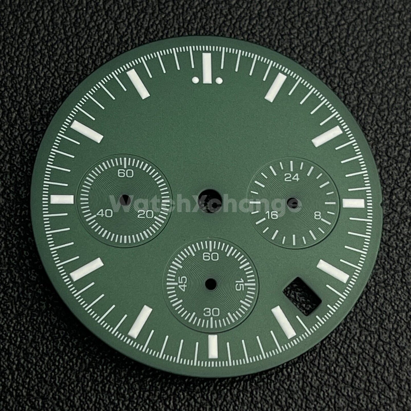 Green 31.5mm Modified Watch Dial Accessory for VK63 Quartz Movement