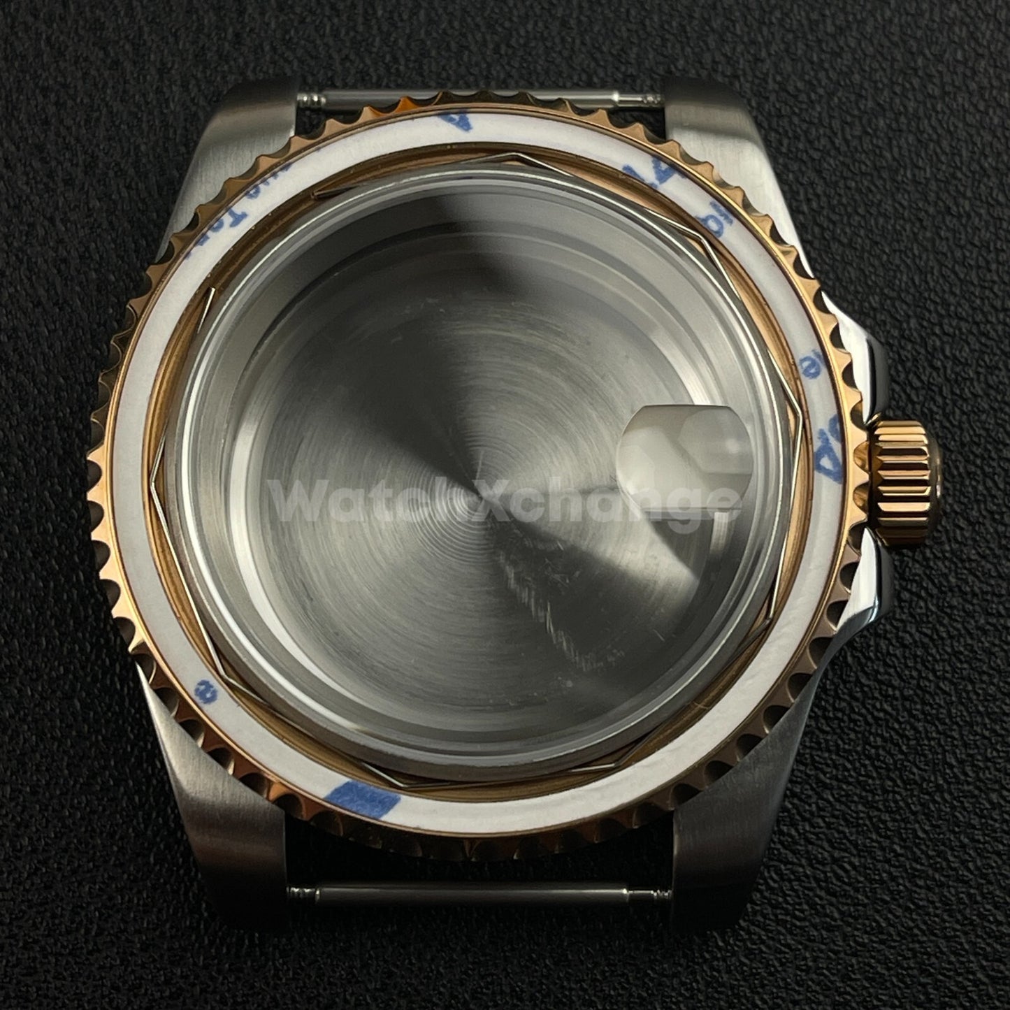 40mm Silver Rose Gold Stainless Steel Divers Watch Case GMT Submariner NH35 NH36
