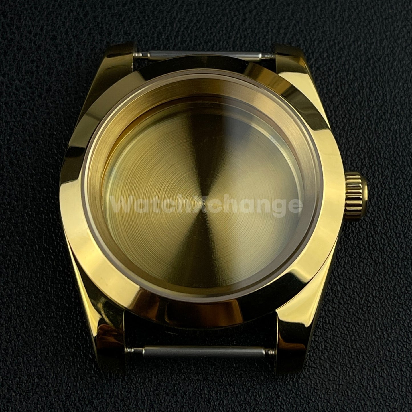 Gold Watch Case Fluted Sapphire For NH35/NH36 Movement 36mm & 39mm