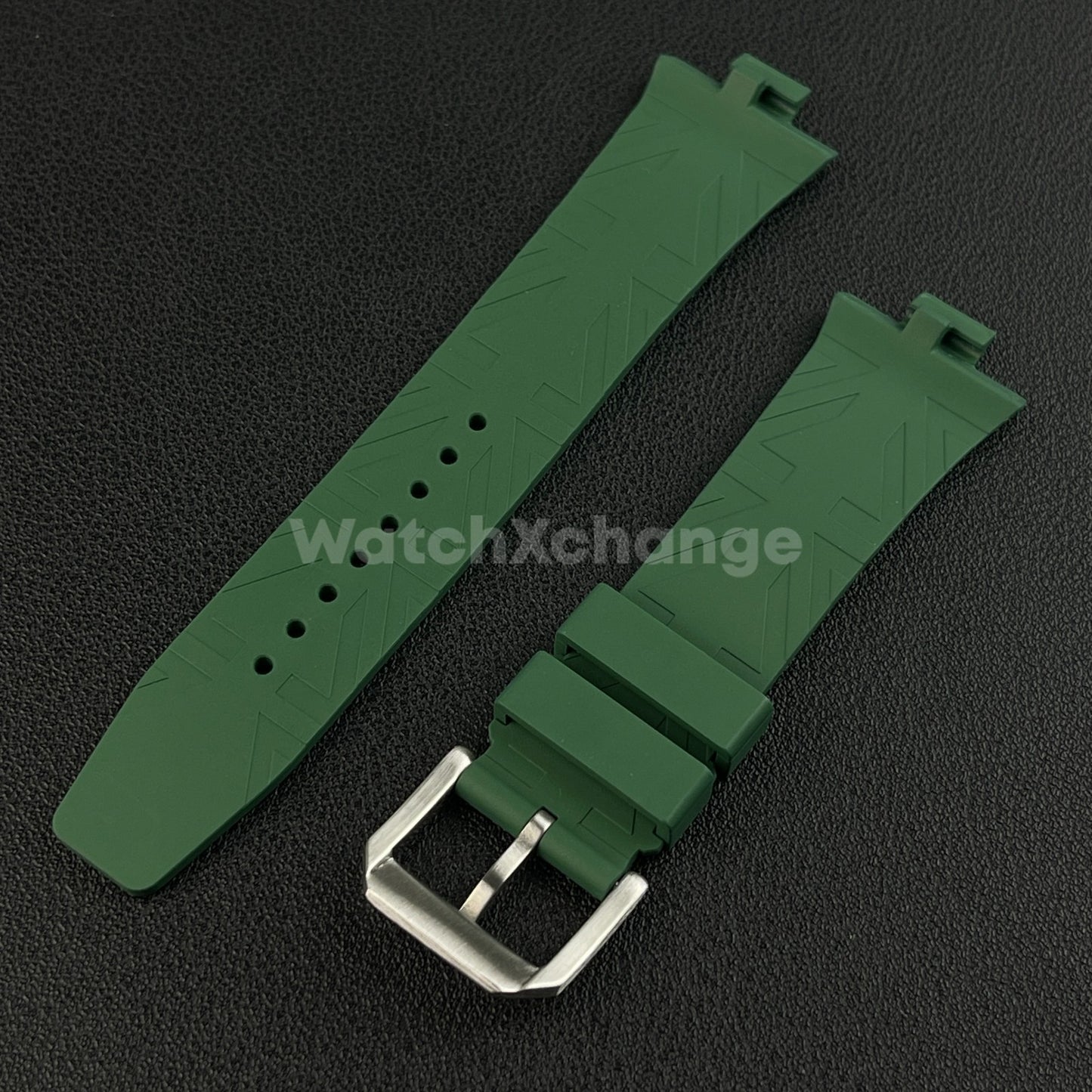 Green Rubber Watch Strap For Citizen Tsuyosa NJ0150 NJ0151ME NJ01510158 9mm