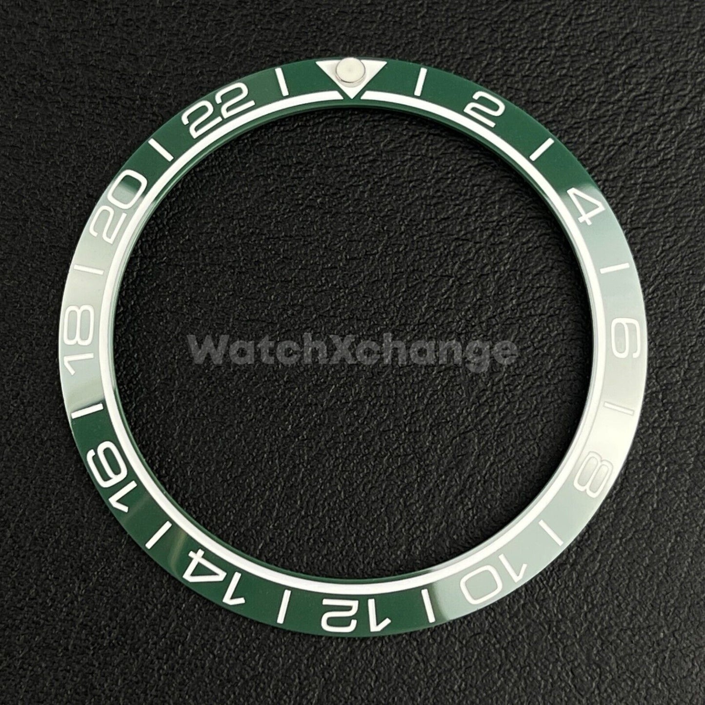 Green Ceramic Bezel Insert 38mm GMT For Rolex Seiko SKX007 SKX009 SRPD Sloped