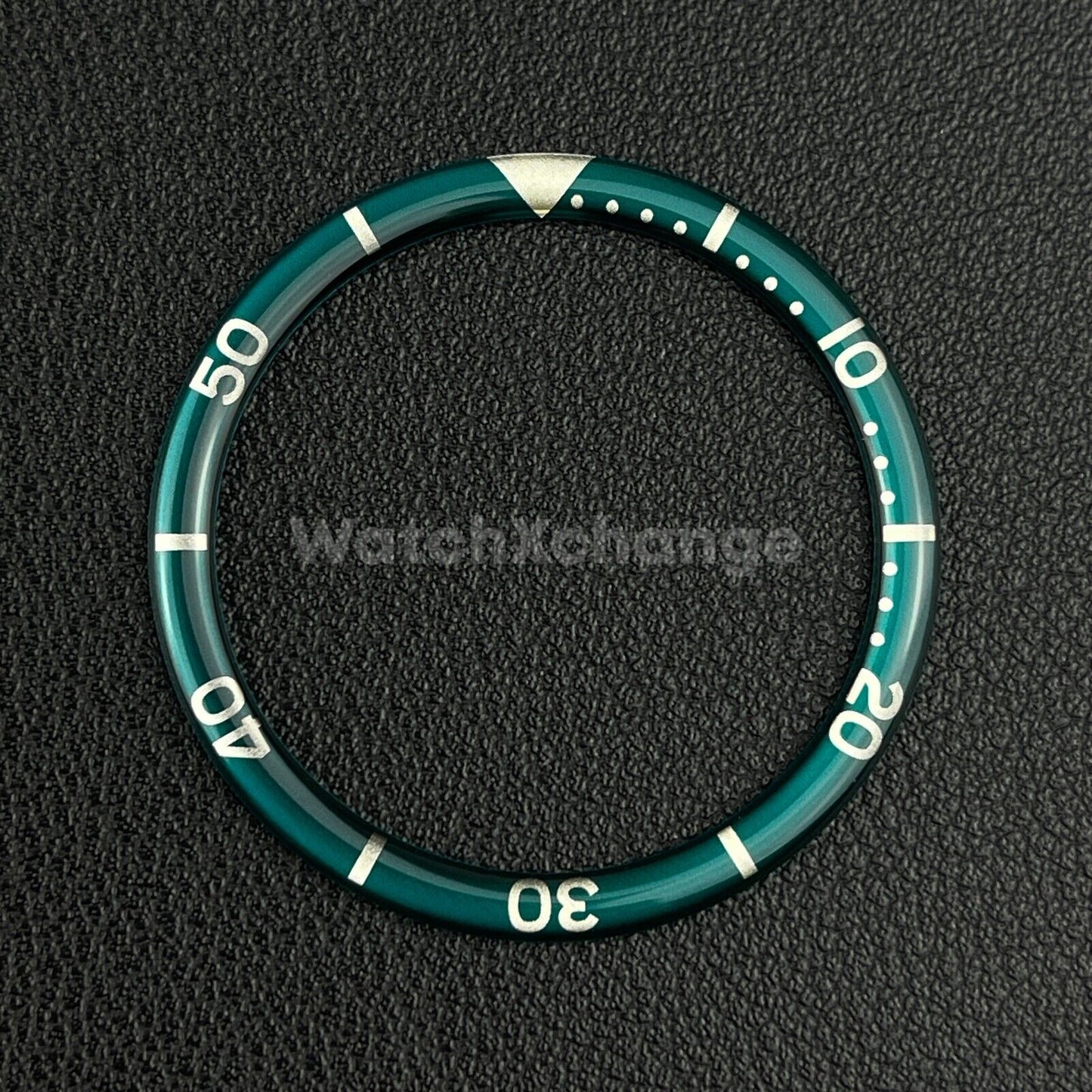 Teal & Silver 38mm Flat Resin Bezel Insert For Divers Watch Seiko Mod SKX SRPD
