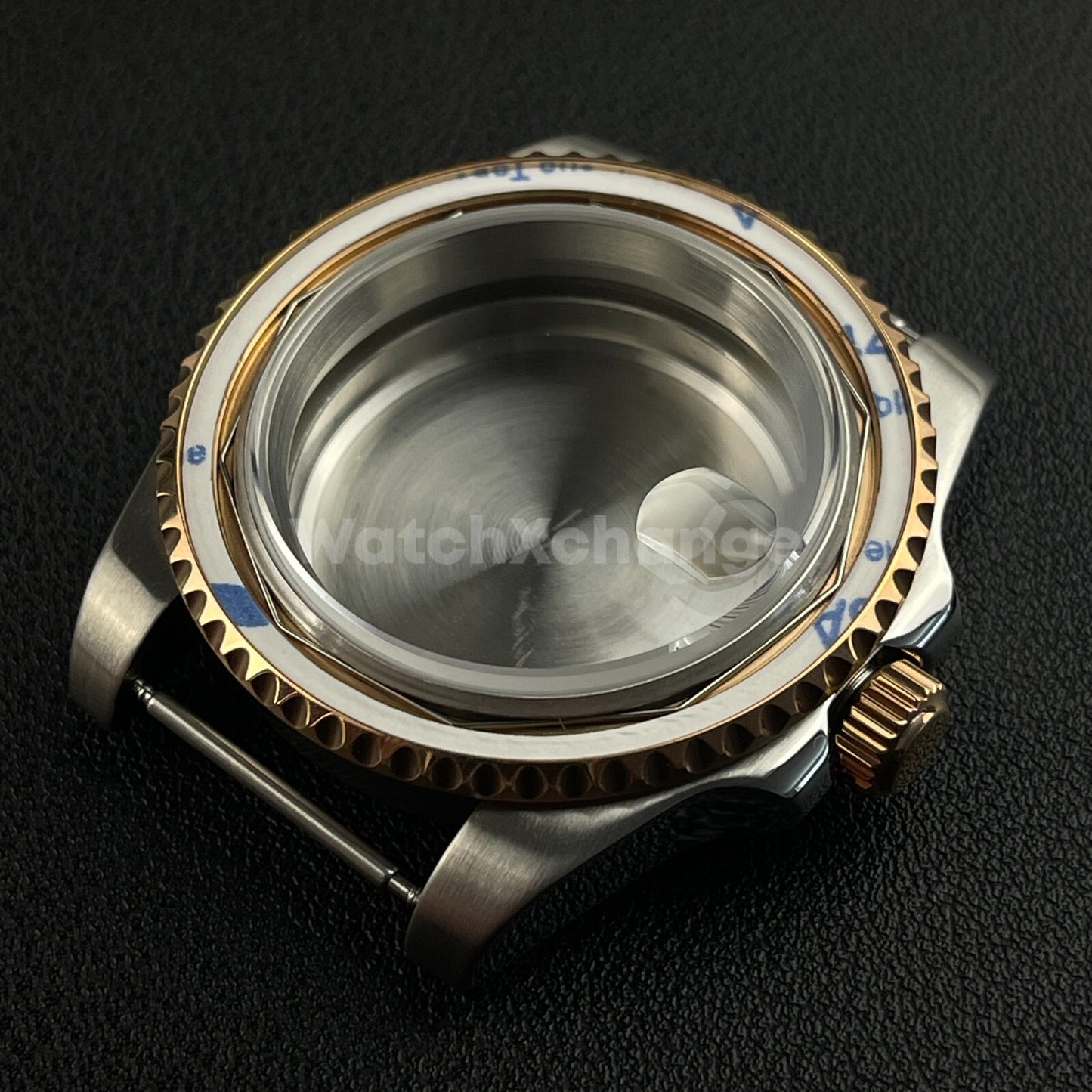 40mm Silver Rose Gold Stainless Steel Divers Watch Case GMT Submariner NH35 NH36