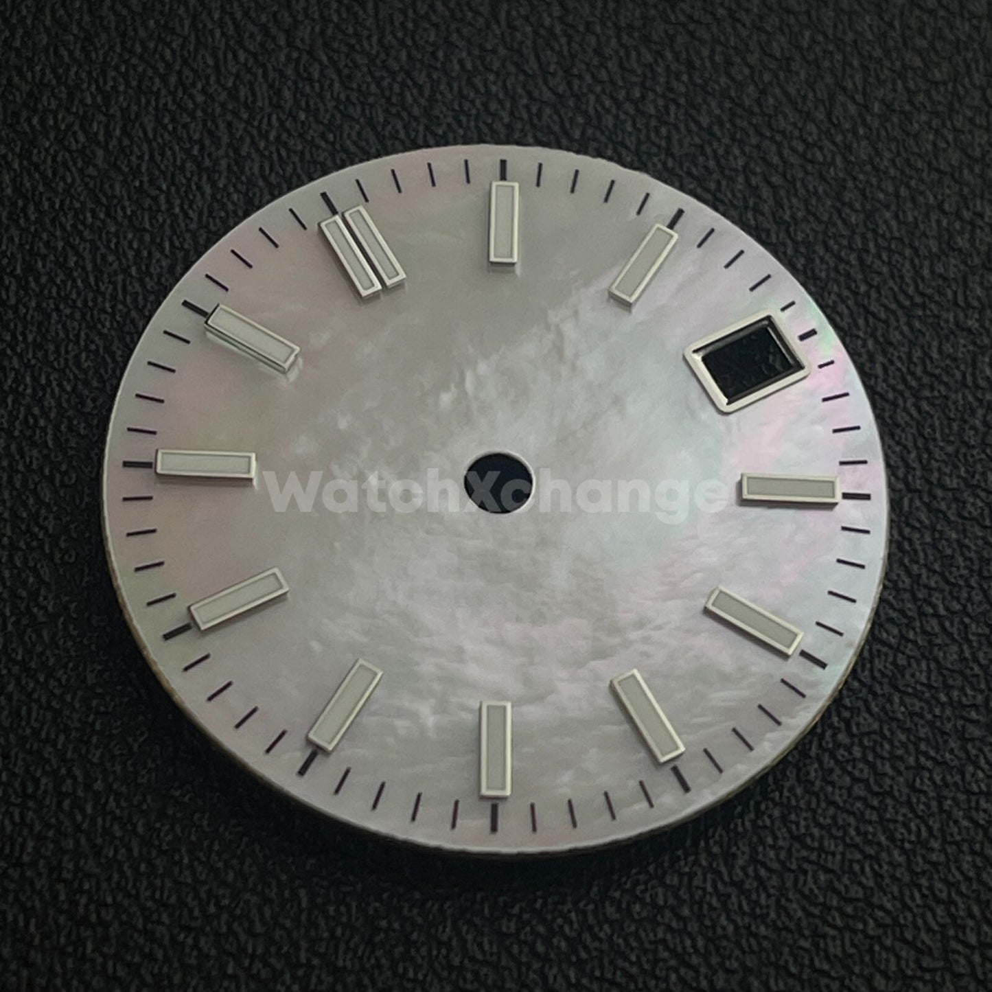 28.5mm White Pearl Shell Texture Watch Dial for SEIKO NH35 NH36 Movement