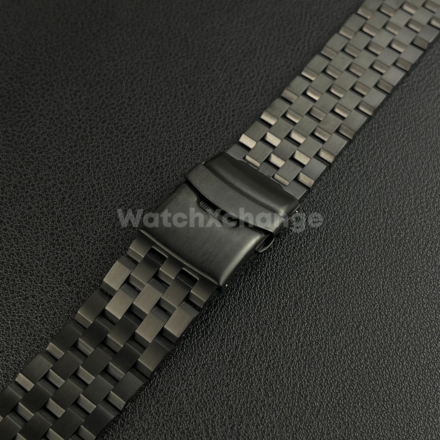 Black Stainless Steel Super Engineer Watch Band Bracelet For Seiko 18mm - 24mm