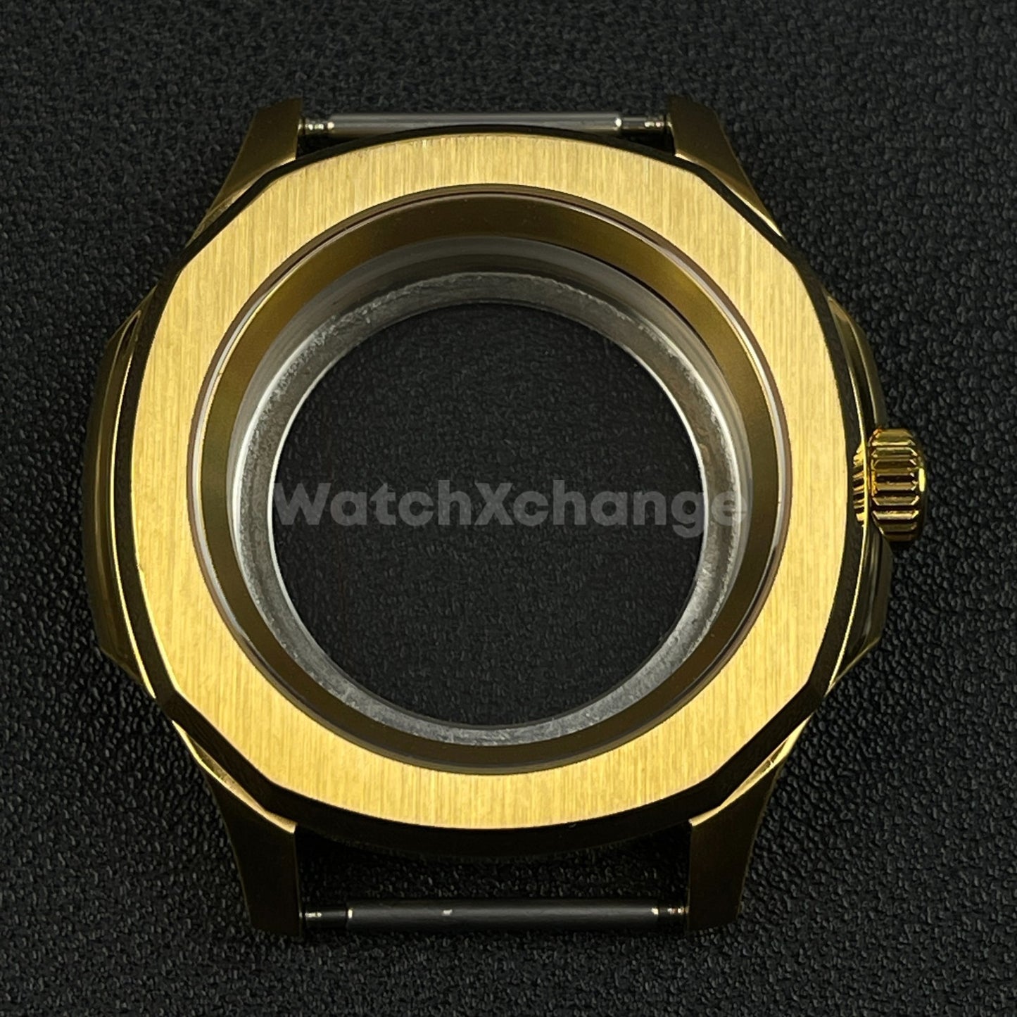 42mm Gold Stainless Steel Watch Case For NH35 NH36