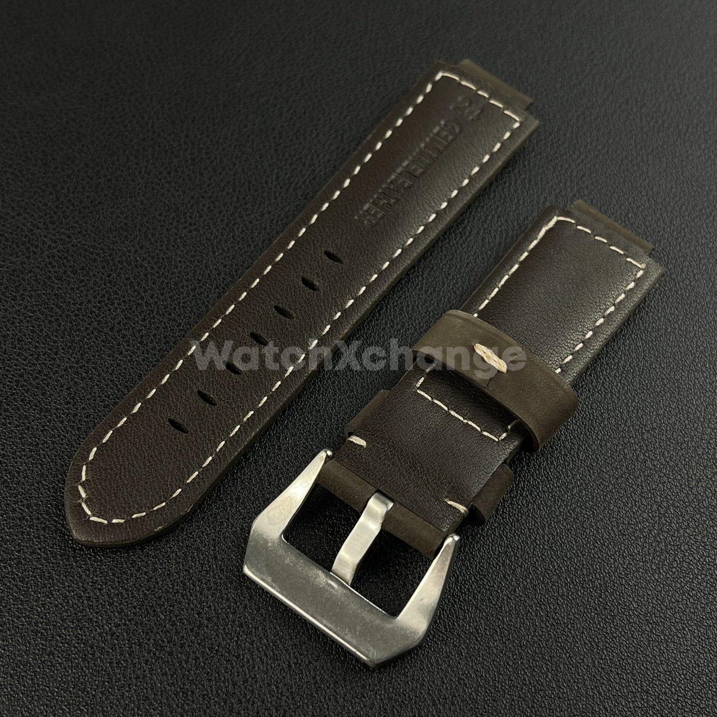 Brown Frosted Leather Watch Strap for Timex Tidal Compass T2N72 T2N720 14mm 16mm