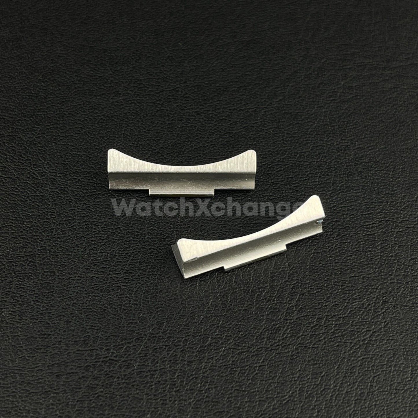 Silver & Gold 20mm Curved End Links Steel Watch Band Strap Bracelet Two Tone