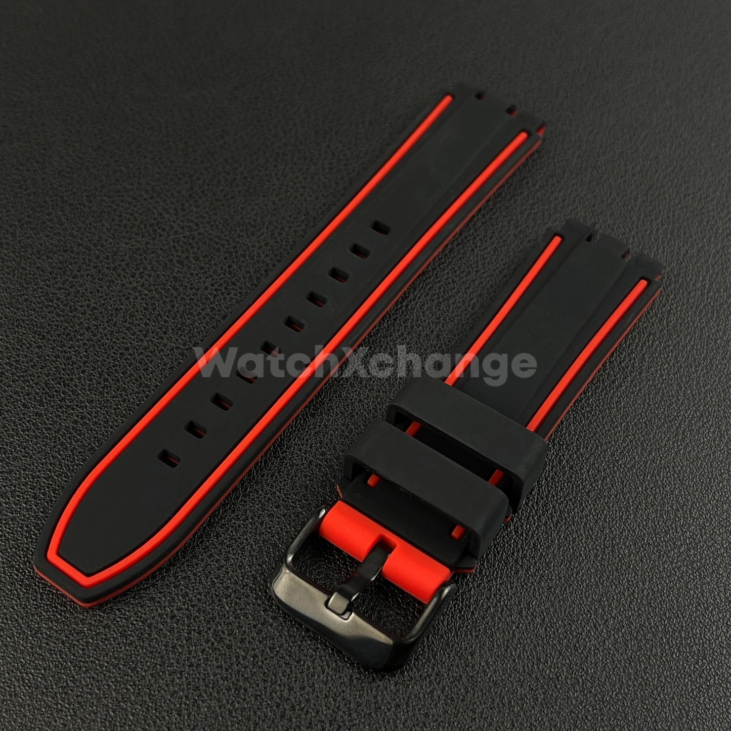 Red Black Silicone Watch Strap For SWATCH Irony YVS400 YVS451 YVB404 Watchband