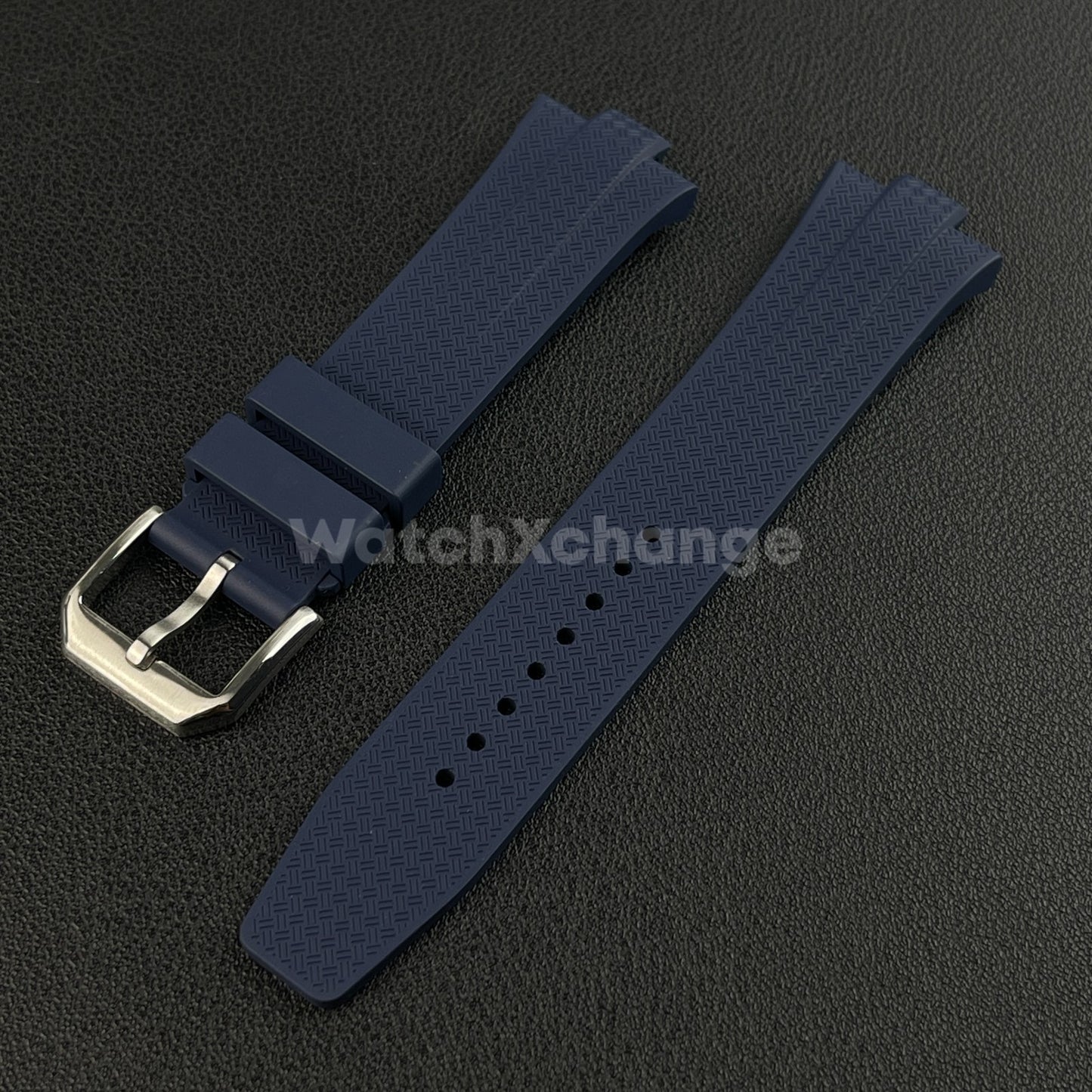 Blue Rubber Watch Strap For Citizen Tsuyosa NJ0150 NJ0151ME NJ01510158 9mm