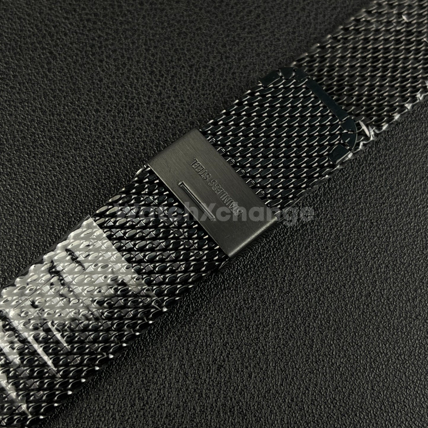 Black Milanese Mesh Watch Strap Band Steel Metal Quick Release 18mm - 24mm