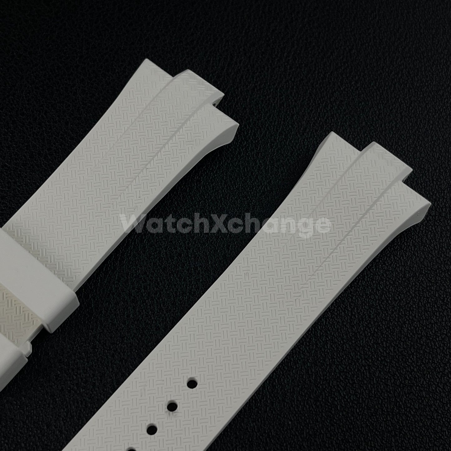 White Rubber Watch Strap For Citizen Tsuyosa NJ0150 NJ0151ME NJ01510158 9mm
