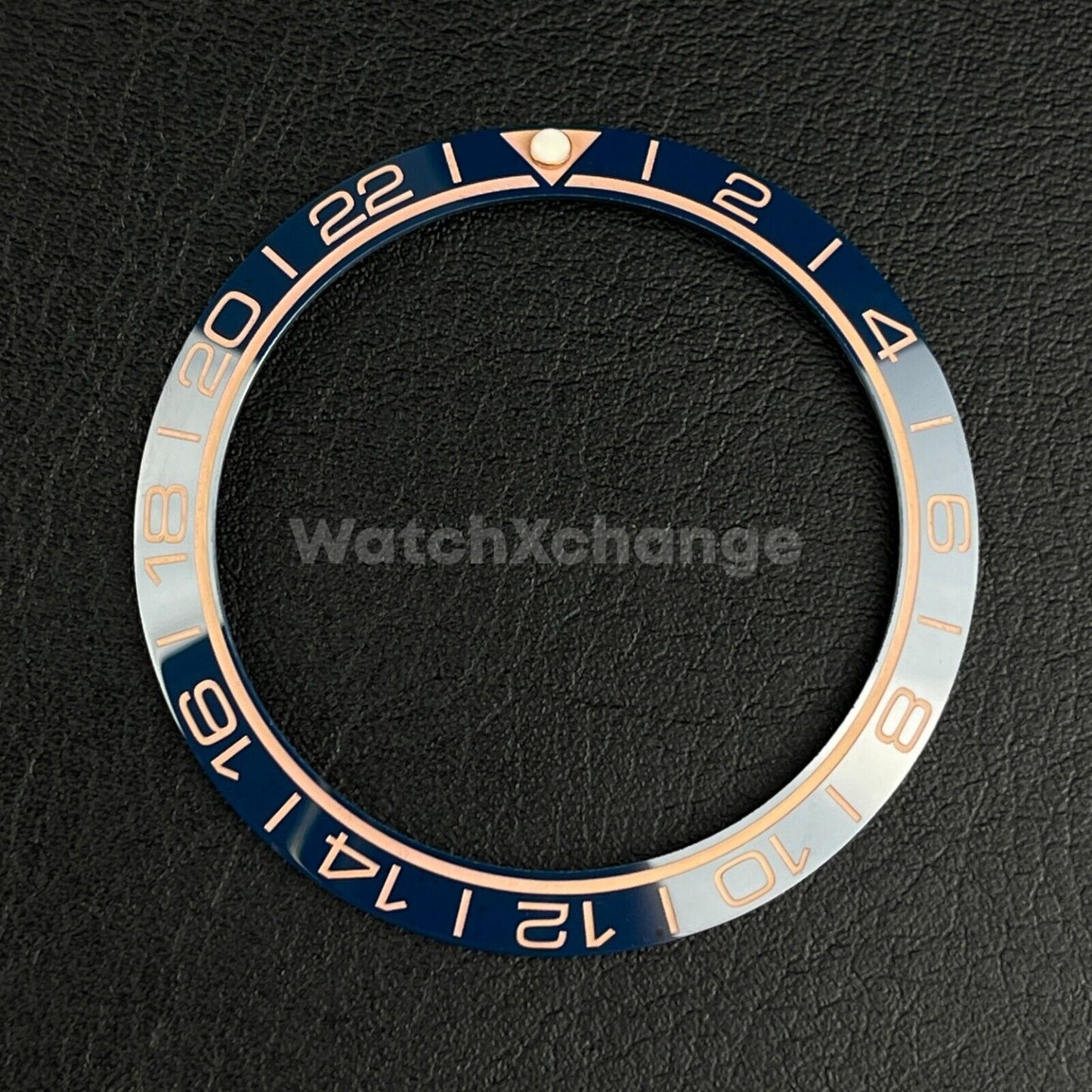 Blue Ceramic Bezel Insert 38mm GMT For Rolex Seiko SKX007 SKX009 SRPD Sloped
