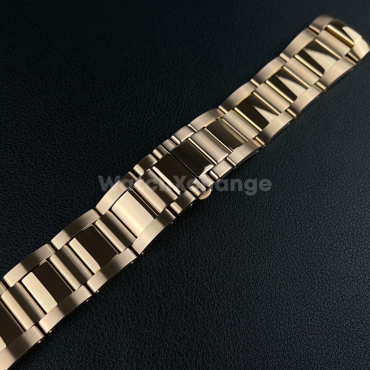 23mm Rose Gold Stainless Steel Watch Band Strap For Cartier Calibre W7100015