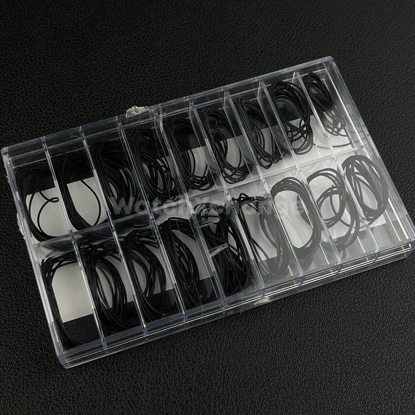 200x 0.5 0.6mm Assorted Waterproof Watch O-Ring Rubber Gasket Sealed Washer Box