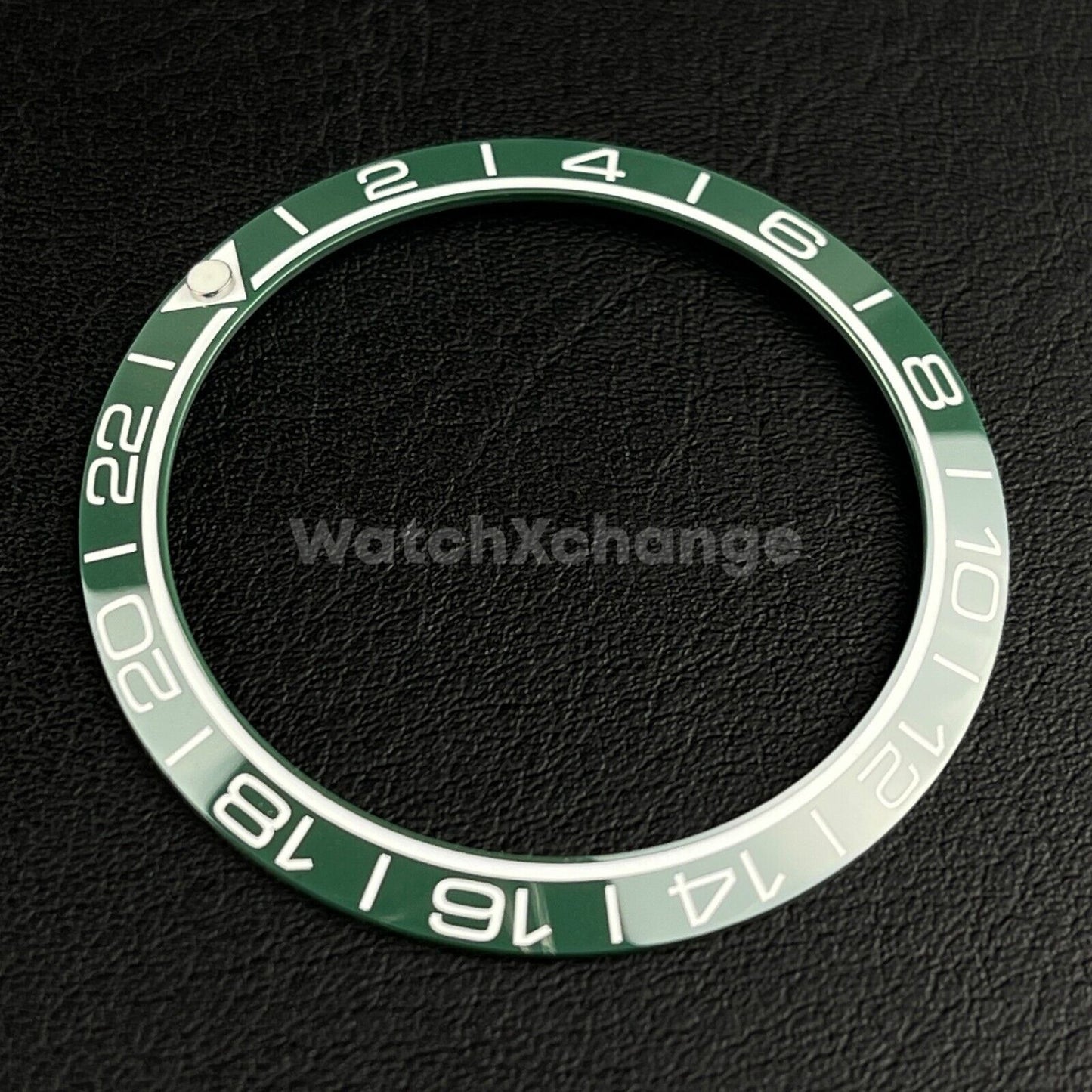 Green Ceramic Bezel Insert 38mm GMT For Rolex Seiko SKX007 SKX009 SRPD Sloped