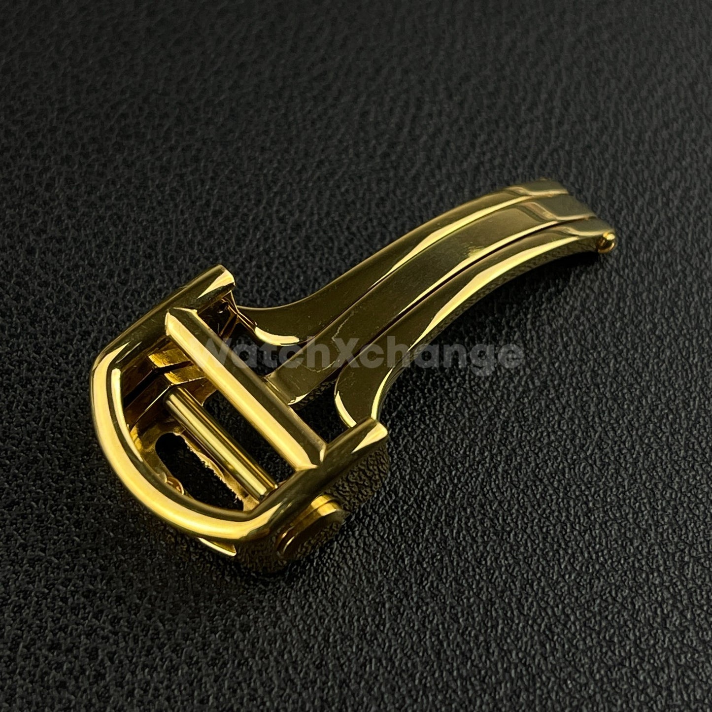 Gold Deployment Watch Clasp For Cartier Watch Strap Stainless Steel 14mm- 18mm