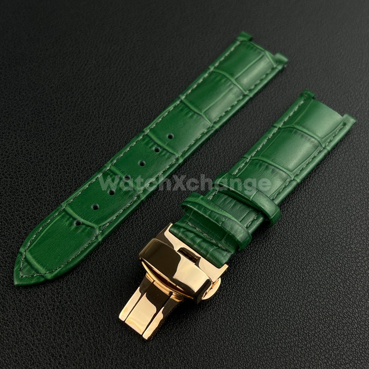 Green Leather Watch Straps Fit For Michael Kors MK6985 MK6986 MK2425 MK2433 20mm