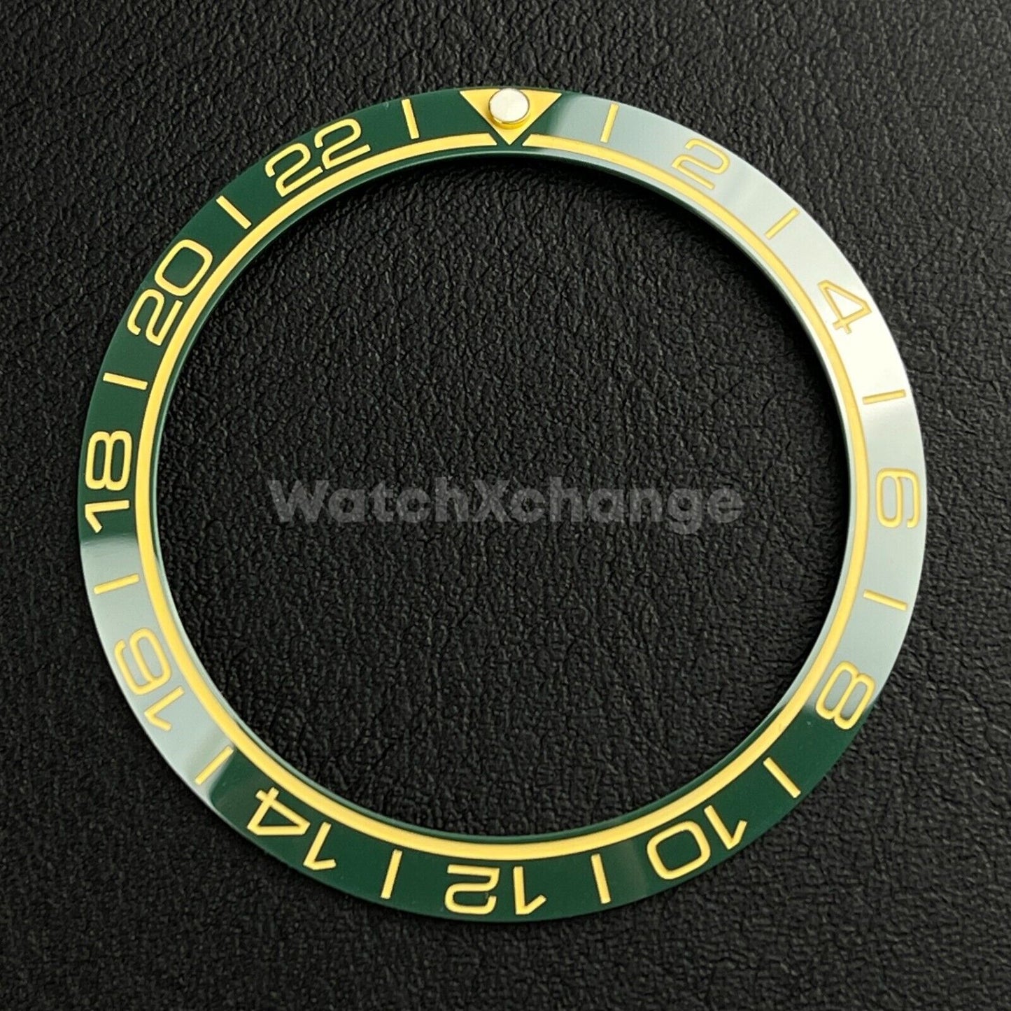 Green Ceramic Bezel Insert 38mm GMT For Rolex Seiko SKX007 SKX009 SRPD Sloped